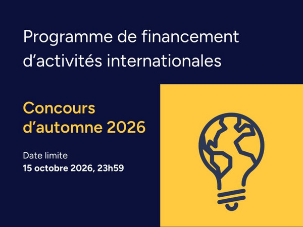 Programme de financement d'activités internationales