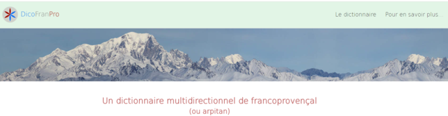 Projet - DICOFRANPRO – Dictionnaire multidirectionnel de franco-provençal